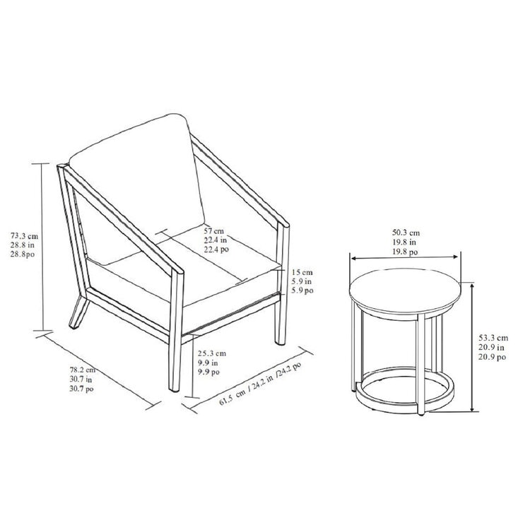 Agio Formia 3 Piece Bistro Patio Set + Cover Agio Formia 3 Piece Bistro Patio Set + Cover