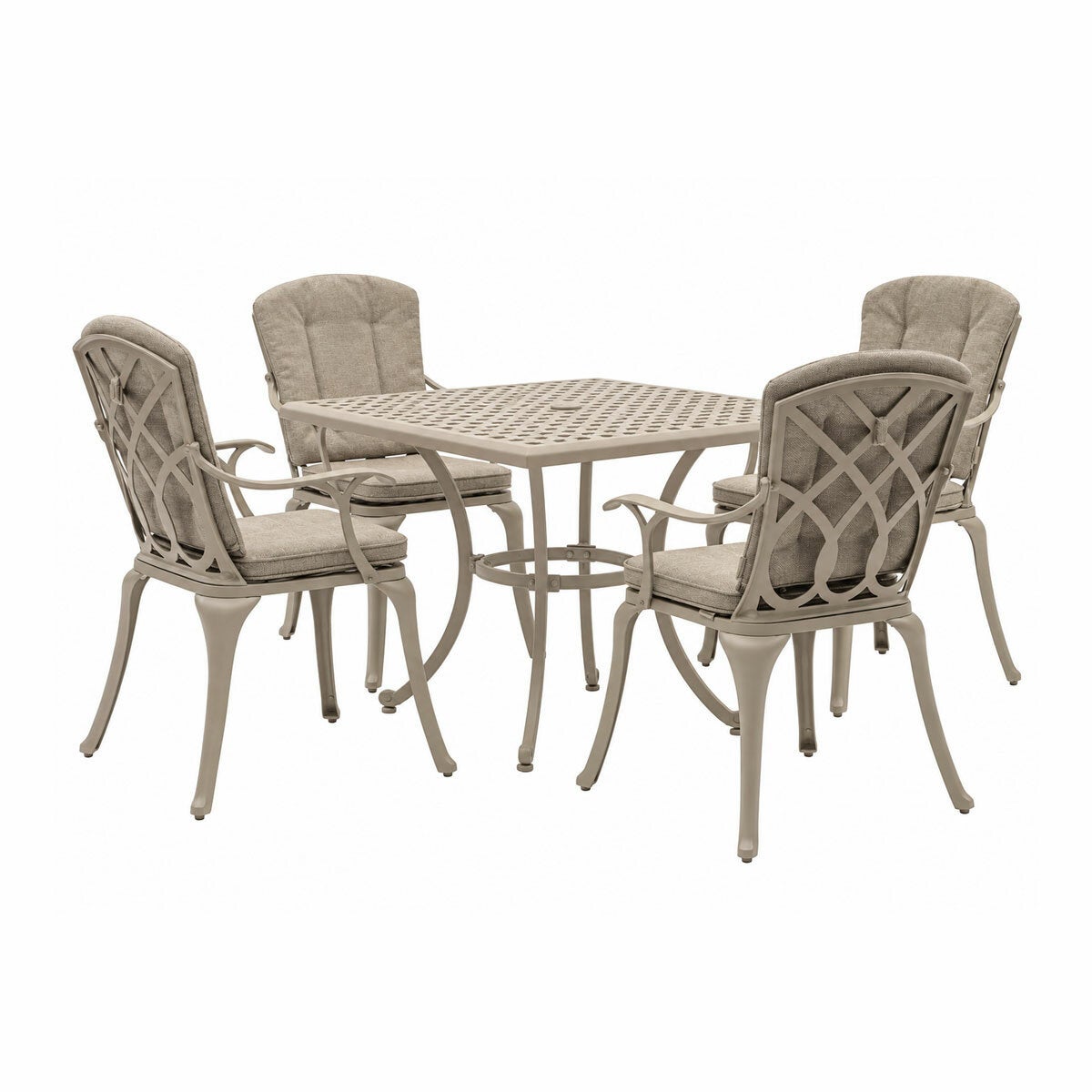 Bramblecrest Milan 5 Piece Dining Set in Stone Bramblecrest Milan 5 Piece Dining Set in Stone