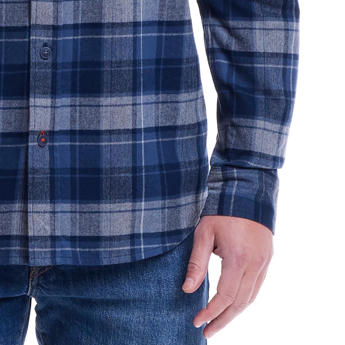 Weatherproof Vintage Men's Long Sleeve Flannel Shirt in Black