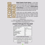 Back of pack label