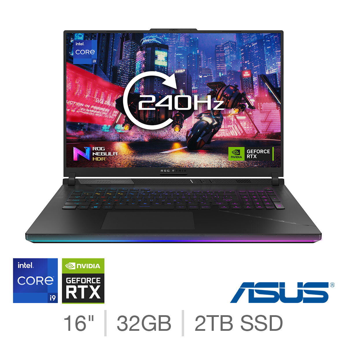 Buy ASUS ROG Strix Scar 16, Intel Core i9, 32GB RAM, 2TB SSD, NVIDIA GeForce RTX 4080, 16 Inch Gaming Laptop, G634JZ-N4003W at Costco.co.uk