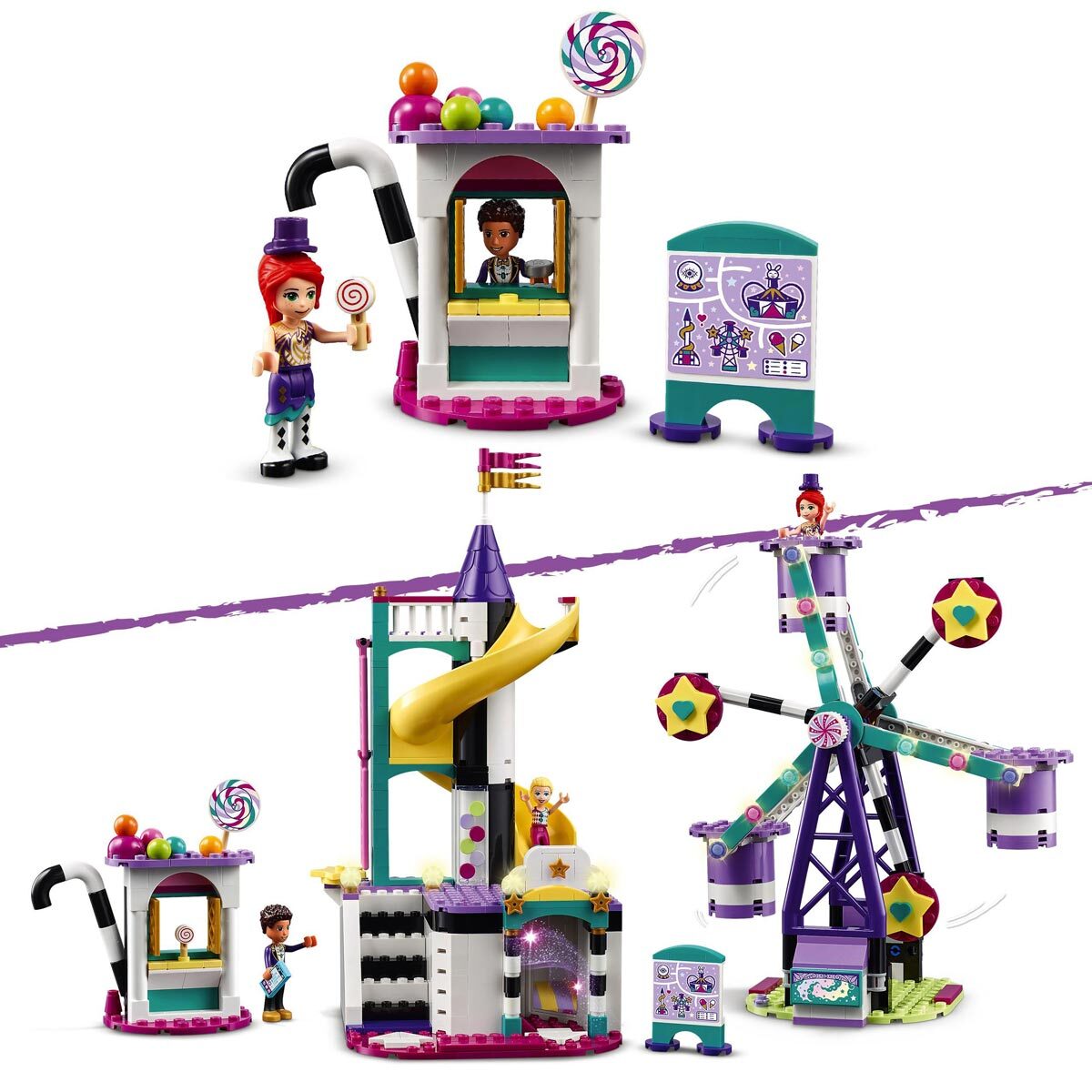 Buy LEGO Friends Magical Ferris Wheel & Slide Close up 3 Image at costco.co.uk