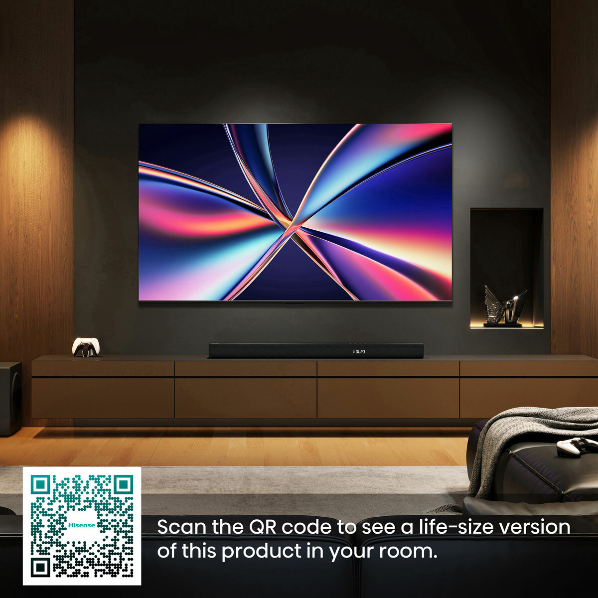 Hisense 55E8QTUK 55 Inch Mini LED HD Smart TV