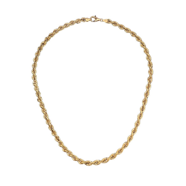 14ct Yellow Gold Rope Chain Necklace 14ct Yellow Gold Rope Chain Necklace