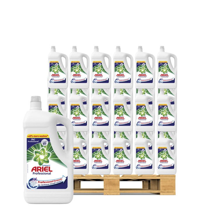 Ariel Laundry Liquid, 130 Wash Pallet Deal (135 Units) Costco UK