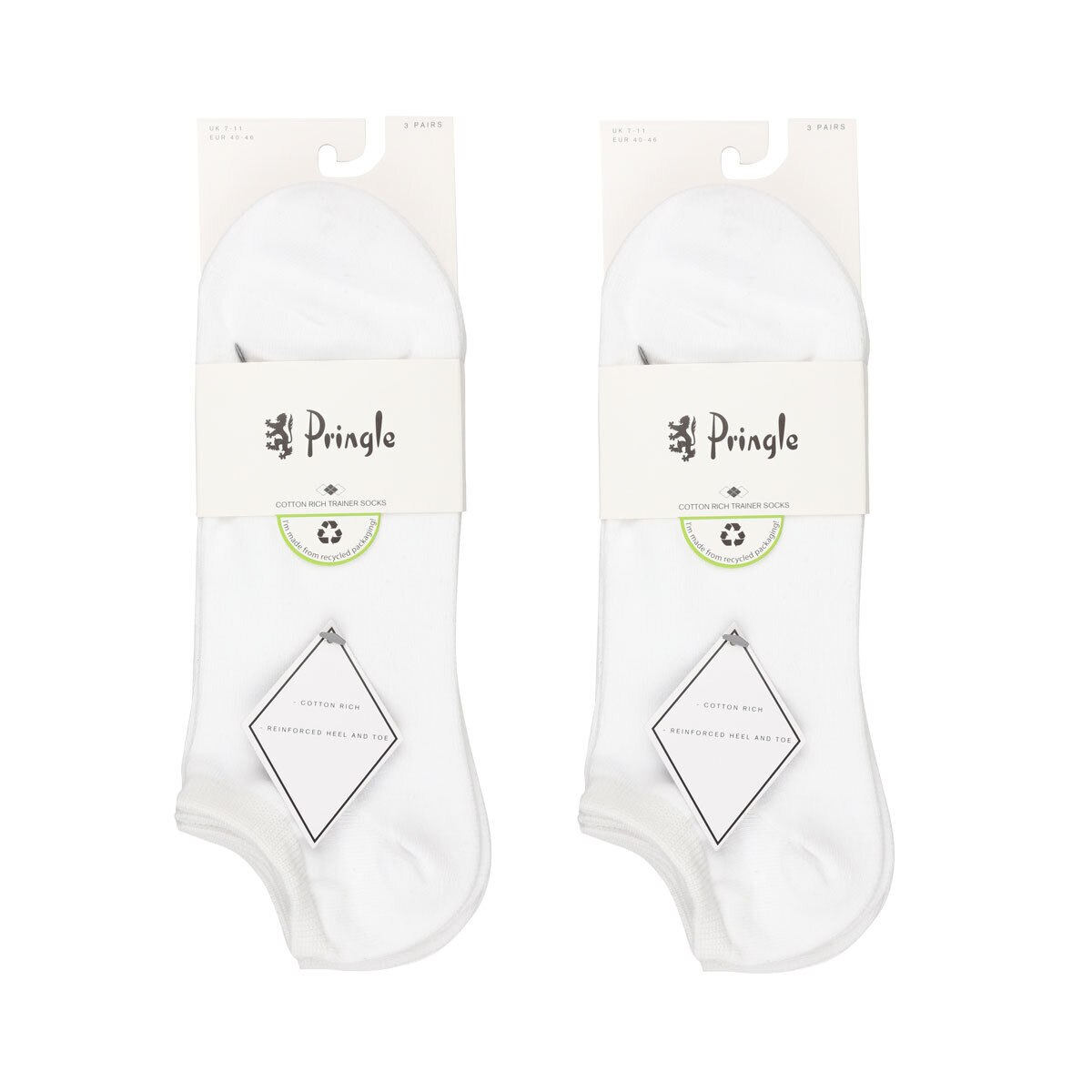 Pringle Men's 2 x 3 Pack Trainer Socks