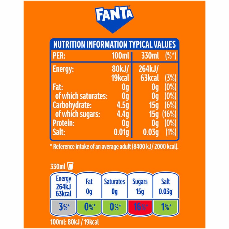 Fanta, Dr Pepper, Sprite Variety Pack, 30 x 330ml