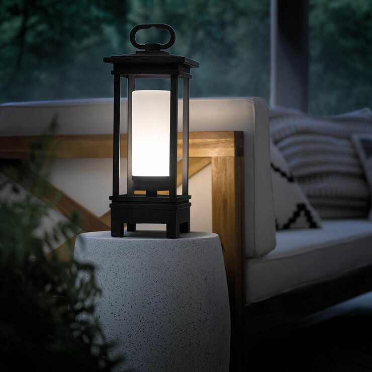Kichler South Hope Portable Bluetooth Speaker Lantern - Rubbed Bronze
