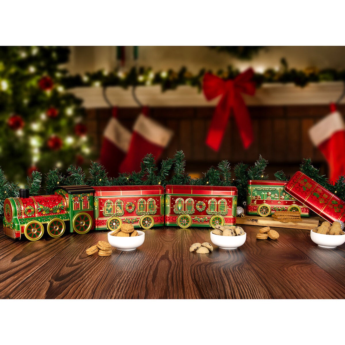 Winter wonderland cookie train
