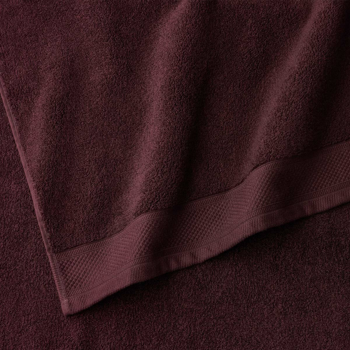 Close up of purple towel