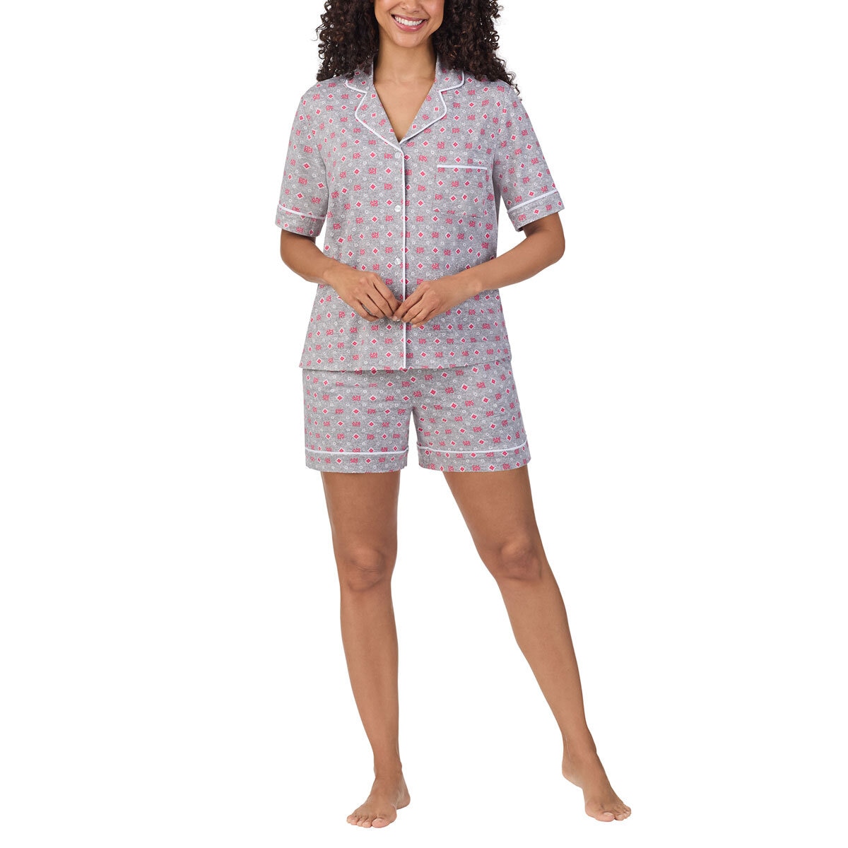 DKNY Ladies Notch Collar 3 Piece PJ Set