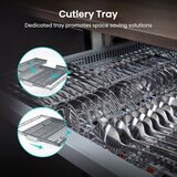 Hisense HV673B60UK Fully Integrated Dishwasher, B Rated in White