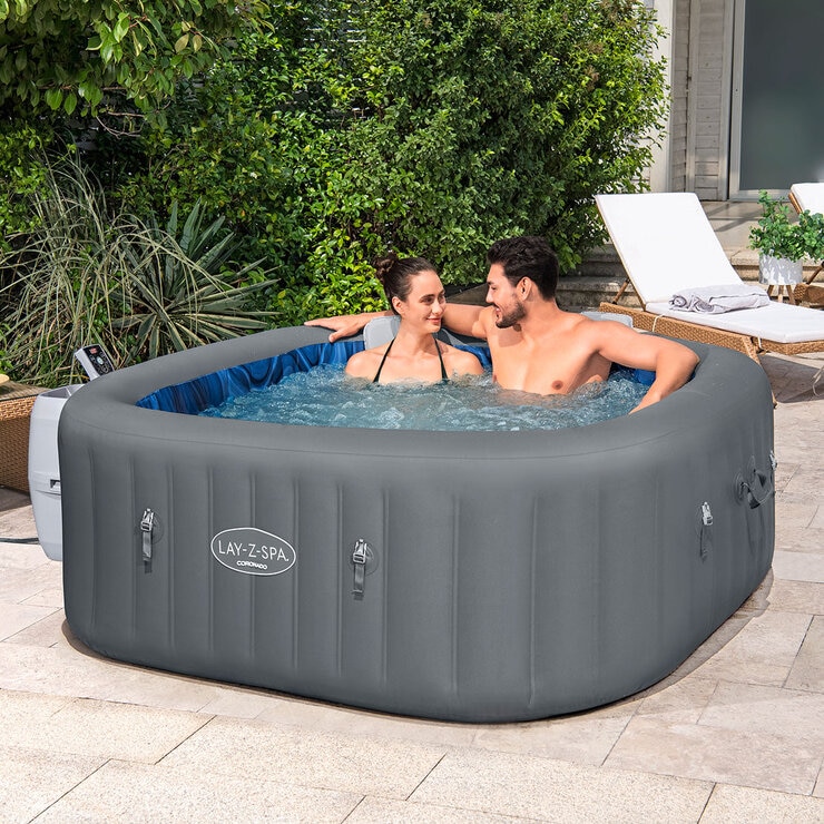 SaluSpa Coronado Energy-Efficient Smart AirJet Inflatable Hot Tub Spa 4-6 person