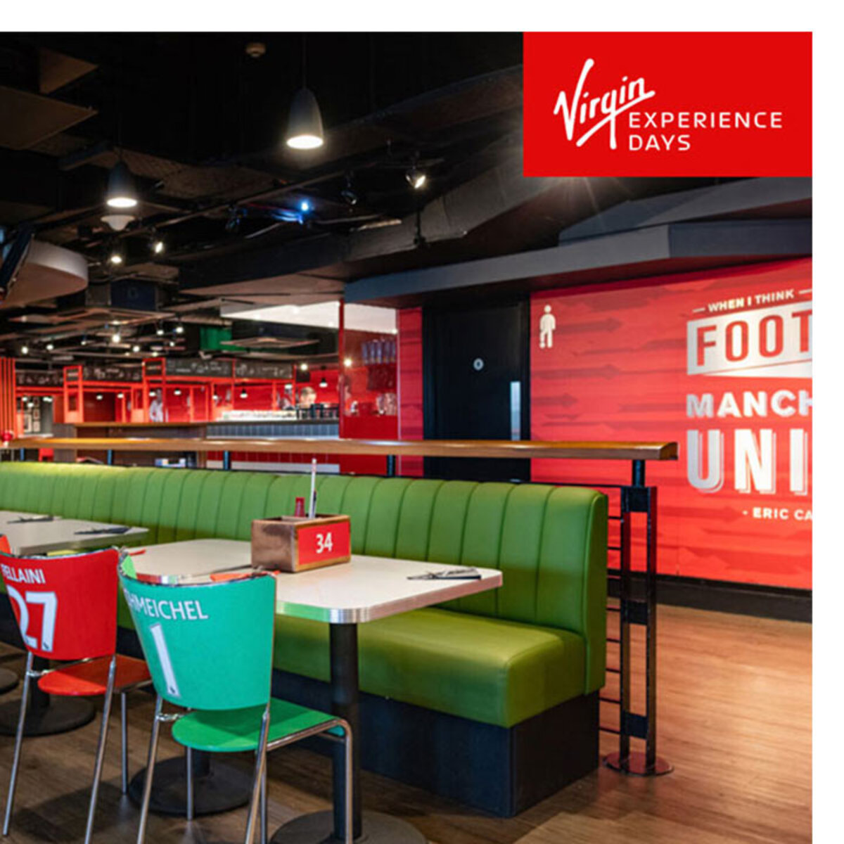 Virgin Experience Days Manchester United Football Club Stadium Tour with Meal in Red Café for Two People (16 Years +)