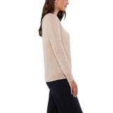 Matty M Cashmere Sweater in Taupe