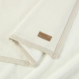 Casual Living Luxe Plush Throw in Ivory, 127 x 178 cm