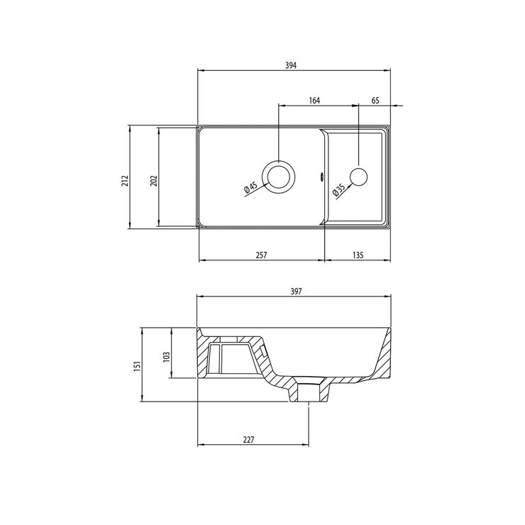 Tavistock Coda Cloakroom Floor Mount With Basin in White at costco.co.uk