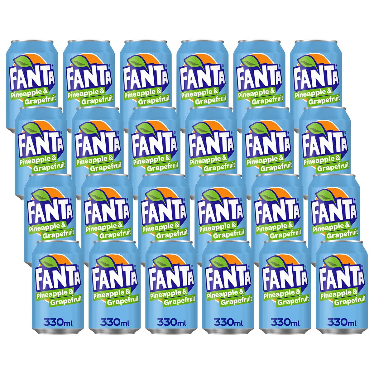 Fanta Pineapple & Grapefuit, 24 x 330ml