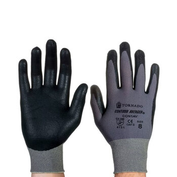 Tornado Contour Avenger Safety Gloves - 20 Pairs in 3 Sizes