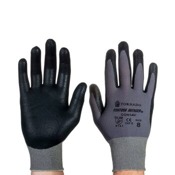 Tornado Contour Avenger Safety Gloves - 20 Pairs in 3 Sizes