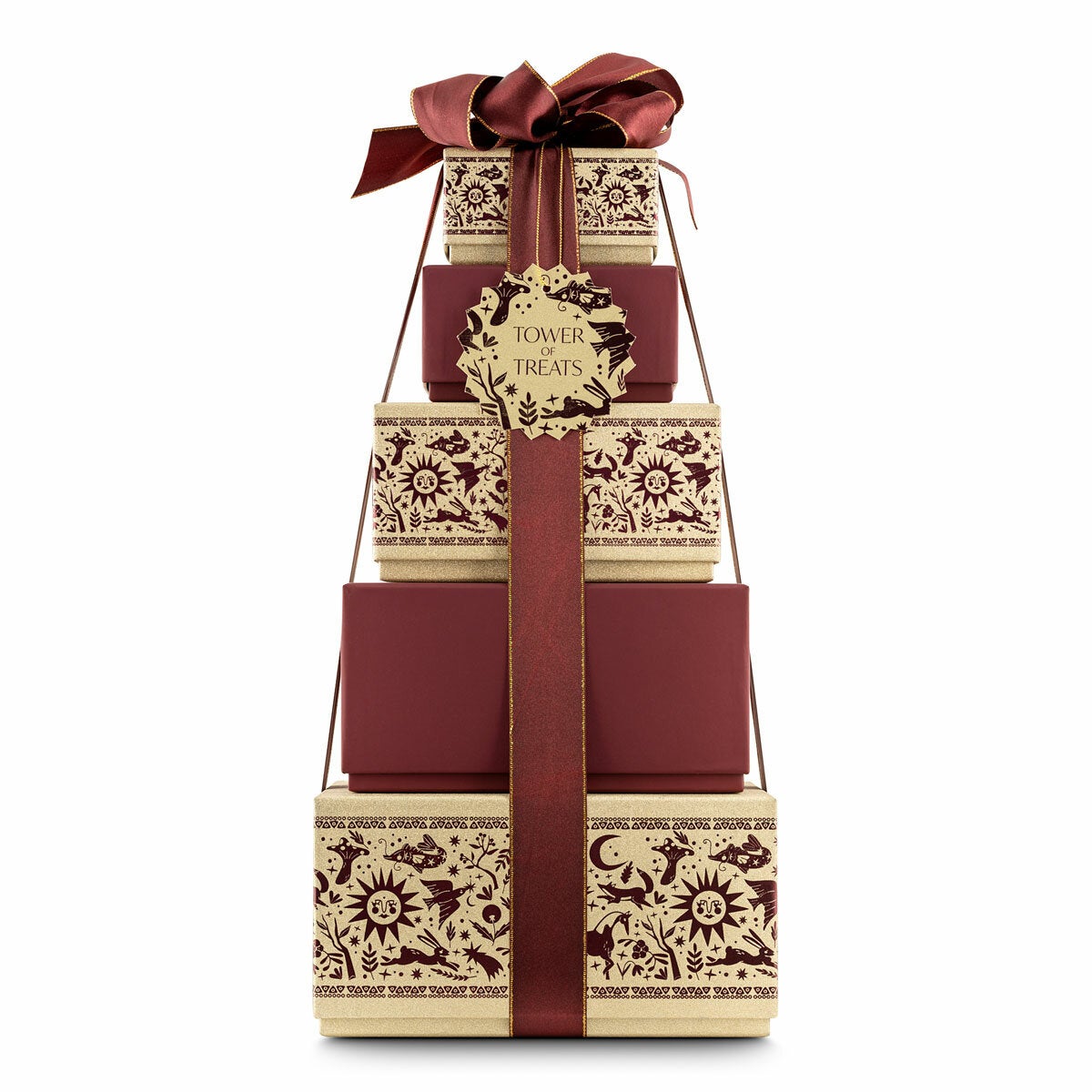 Festive Tower of Treats, 2.2kg in Gold