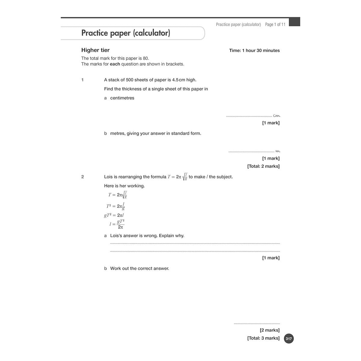 Edexcel Maths Higher