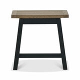 Bentley Designs Camden Weathered Oak & Peppercorn Side Table