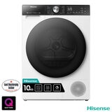 Hisense DH5S102BW, 10kg Heat Pump Dryer A+++ Rating in White