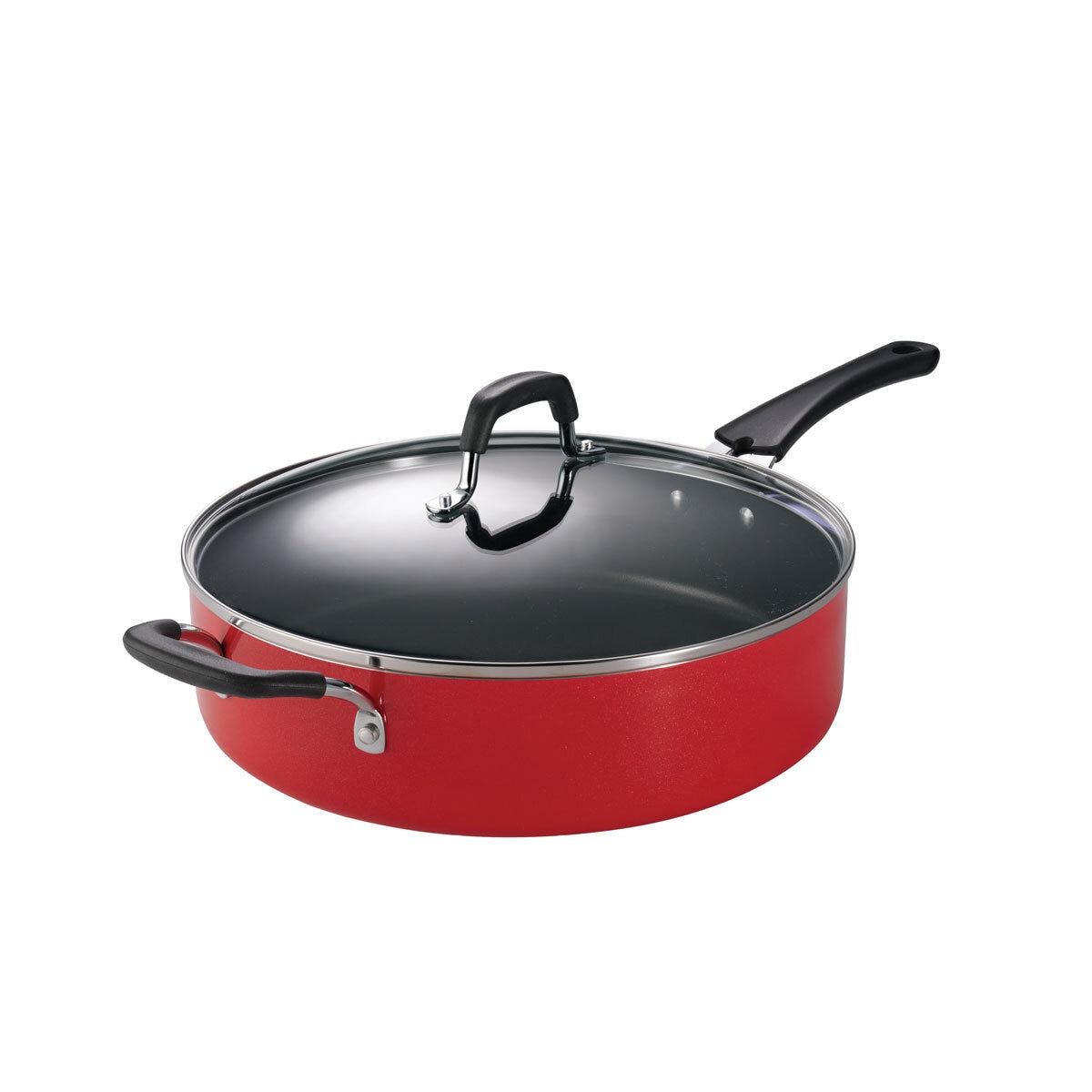 Tramontina Saute Pan with Lid 5.2L in Red Costco UK