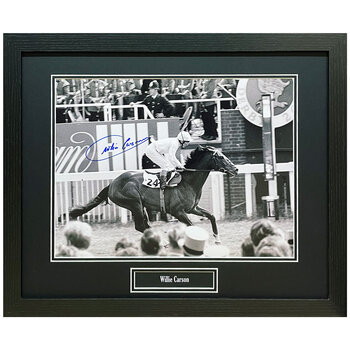 Willie Carson Signed Framed Photograph