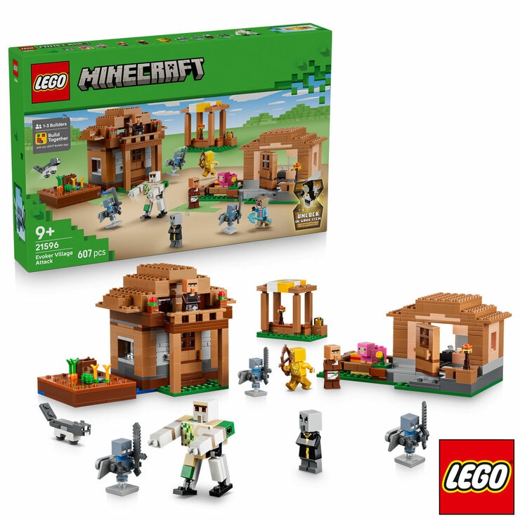 LEGO Minecraft Evoker Village Attack - Model 21596 (9+ Years) LEGO Minecraft Evoker Village Attack - Model 21596 (9+ Years)