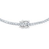 10ctw Diamond Tennis Necklace, 14ct White Gold