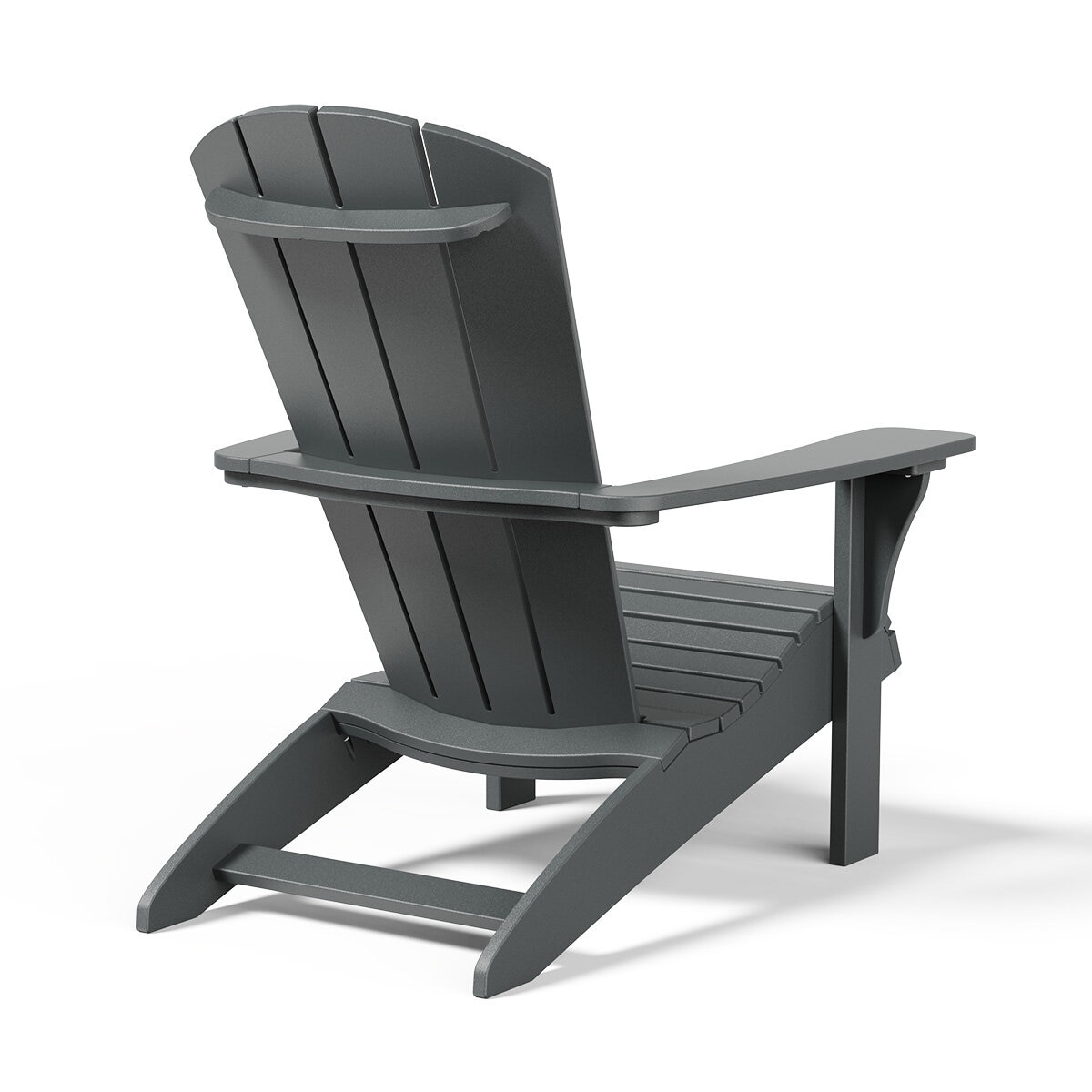 Leisure Line Adirondack Faux Wood Garden Chair in Grey Leisure Line Adirondack Faux Wood Garden Chair in Grey