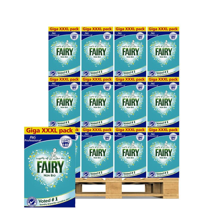 Fairy NonBio Washing Powder, 140 Wash Pallet Deal (72 Units) Costco UK