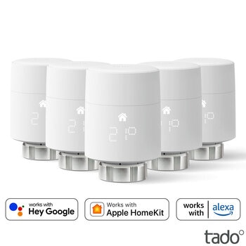 tado° Add-On Smart Radiator Thermostats, 5 Pack 