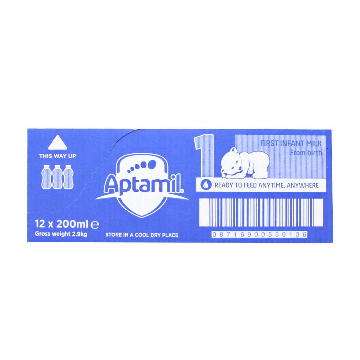 Aptamil First Milk Ready to Feed Infant Milk, 12 x 200ml
