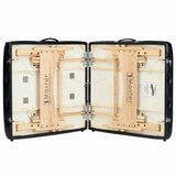 Studio image of the underside of the massage table