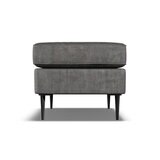 Aspen Velvet Footstool, Grey