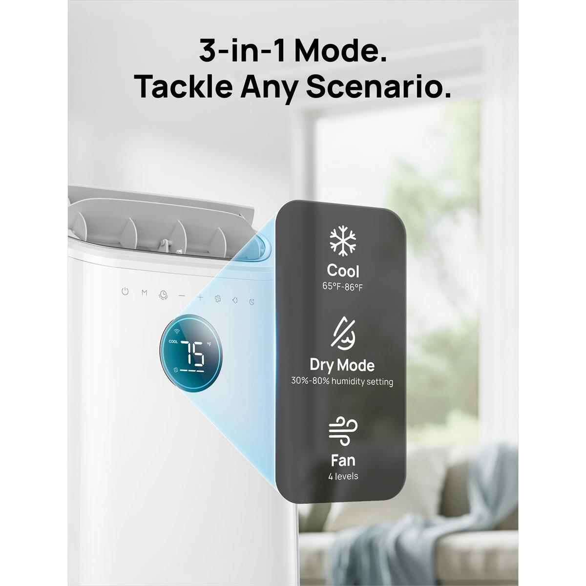 Dreo Smart 3-in-1 Portable Air Conditioner, DRHAC005S