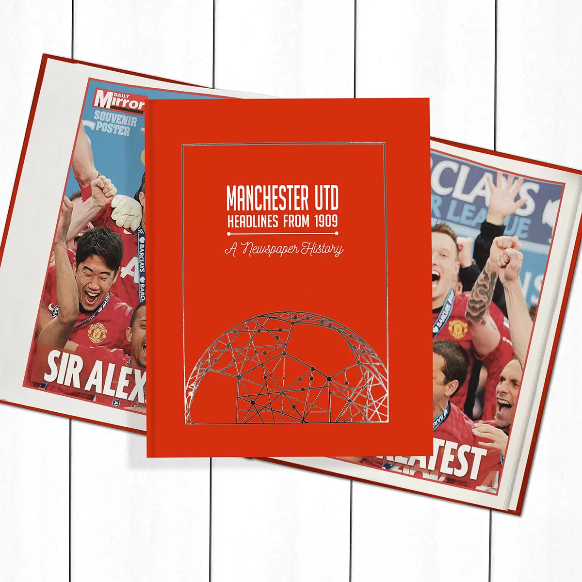 Manchester United Football History Newspaper Book