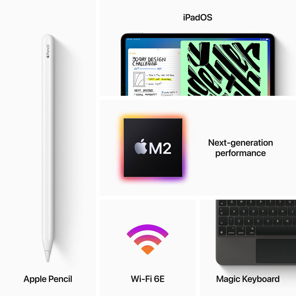 Buy Apple iPad Pro 6th Gen, 12.9 Inch, WiFi 128GB in Space Grey, MNXP3B/A at costco.co.uk