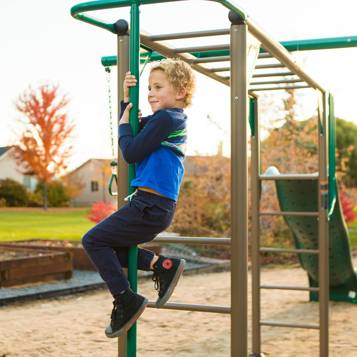 Lifetime Monkey bars with child playing