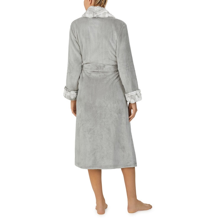 Carole Hochman Women's Plush Robe in Silver