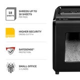 Fellowes 92Cs Cross Cut Shredder 18 Sheet Infographic Image