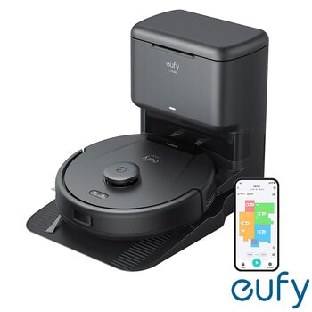 eufy L60 Hybrid Robot Vacuum with Self-Empty Station, Hair Detangling Technology, and Mop