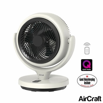 AirCraft LUME MIDI Ultra Quiet Air Circulator Desktop Fan with Remote & Ambient Backlight