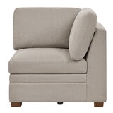Thomasville Tisdale Taupe Fabric Corner Chair