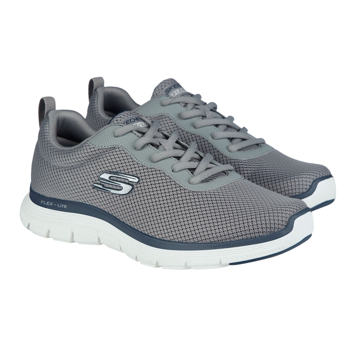 Skechers Mens Flex Advantage Trainer in Grey Costco UK