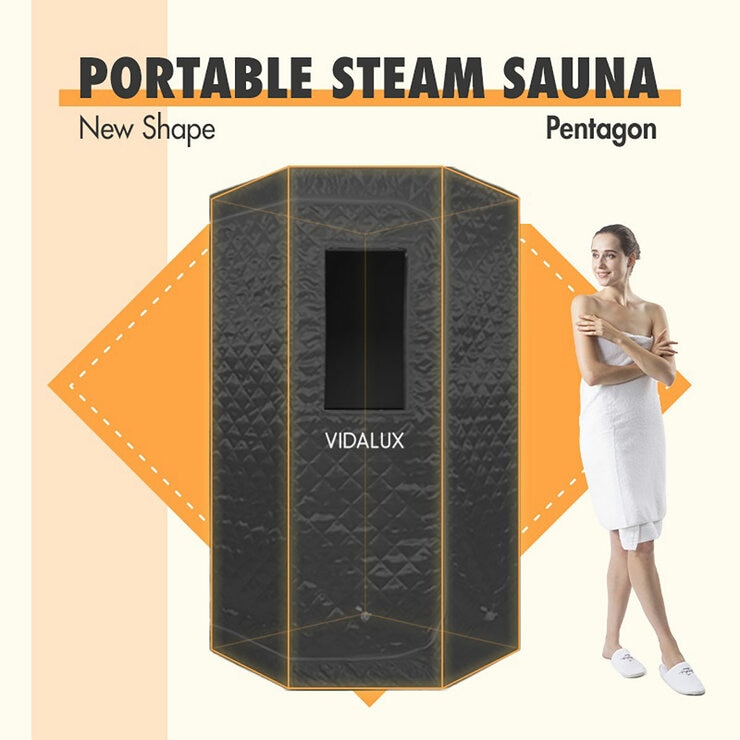 Vidalux Insta-Heat Indoor Portable Steam Sauna Pod