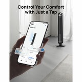 Lifestyle image of Dreo Cruiser Tower Fan compatible on Dreo app